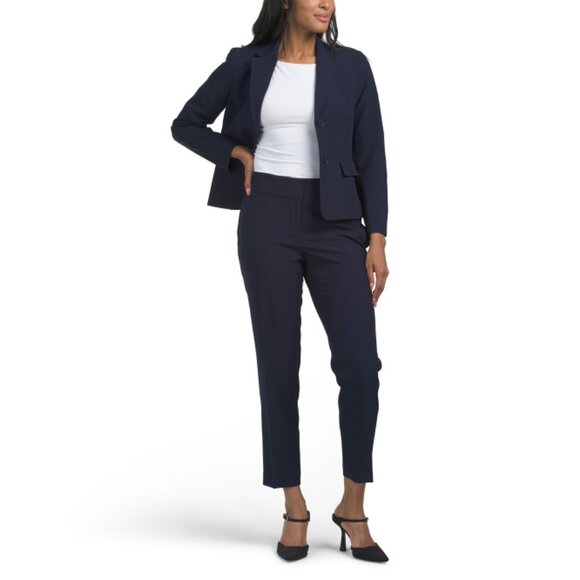 LE SUIT Midnight Petite Seamed Pantsuit